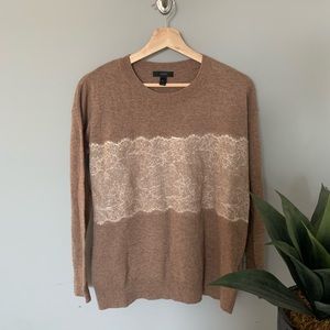 J.CREW sweater with lace detail